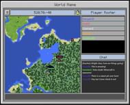 An image of the Classroom Mode menu that shows student's location as well as a chat. (Image via Mojang)